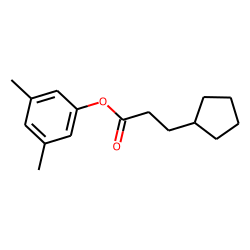 3-Cyclopentylpropionic acid, 3,5-dimethylphenyl ester