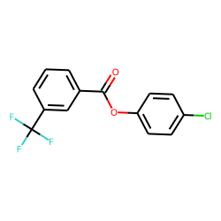 3-Trifluoromethylbenzoic acid, 4-chlorophenyl ester
