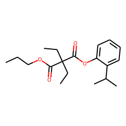 Diethylmalonic acid, 2-isopropylphenyl propyl ester