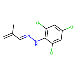 2-Propenal, 2-methyl, 2,4,6-trichlorophenyl hydrazone