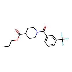 Isonipecotic acid, N-(3-trifluoromethylbenzoyl)-, propyl ester