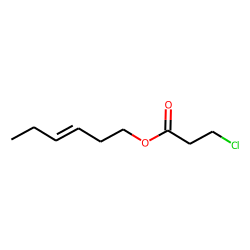 Propanoic acid, 3-chloro, (Z)-3-hexenyl ester