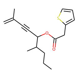 2-Thiopheneacetic acid, 2,6-dimethylnon-1-en-3-yn-5-yl ester