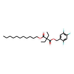 Diethylmalonic acid, 2,4,5-trifluorobenzyl undecyl ester