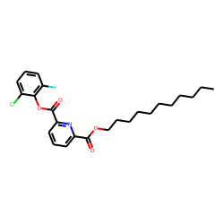 2,6-Pyridinedicarboxylic acid, 2-chloro-6-fluorophenyl undecyl ester