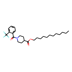 Isonipecotic acid, N-(2-trifluoromethylbenzoyl)-, dodecyl ester
