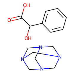 Mandelate, hexamethylenetetra-amine-
