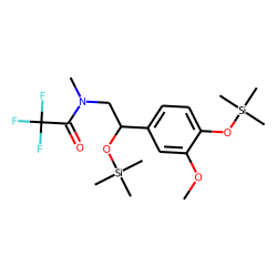 N-Trifluoroacetyl-O,O'-bis(trimethylsilyl)metanephrine