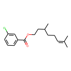 3,7-Dimethyloct-6-enyl 3-chlorobenzoate
