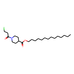 Isonipecotic acid, N-(3-chloropropionyl)-, tetradecyl ester