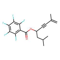 Pentafluorobenzoic acid, 2,7-dimethyloct-7-en-5-yn-4-yl ester