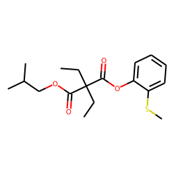 Diethylmalonic acid, isobutyl 2-methylthiophenyl ester