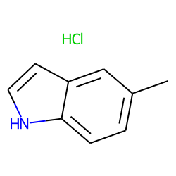 Indole, 5-methyl-, hydrochloride