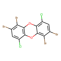 Dibenzodioxin, 1,2,6,7-tetrabromo-, 4,9-dichloro-