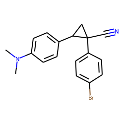 Cyclopropanecarbonitrile, 1-(p-bromophenyl)-2-[p-(dimethylamino)phenyl]-