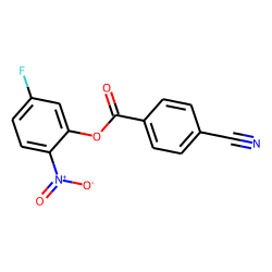 4-Cyanobenzoic acid, 5-fluoro-2-nitrophenyl ester
