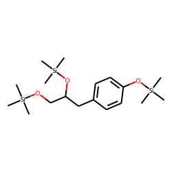 1,2-Propanediol, 3-(4-hydroxyphenyl), tris-TMS