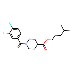 Isonipecotic acid, N-(3,4-difluorobenzoyl)-, isohexyl ester