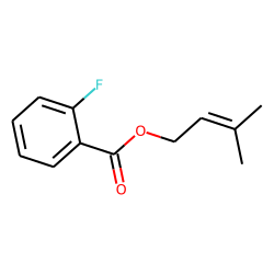 2-Fluorobenzoic acid, 3-methylbut-2-enyl ester