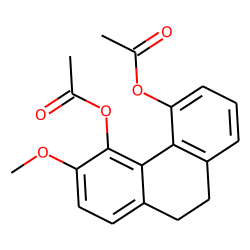 4,5-dihydroxy-3-methoxy-9,10-dihydrophenanthrene, acetylated