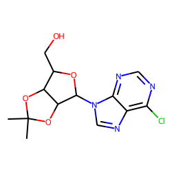 9H-purine, 6-chloro-9-(2',3'-o-isopropylidene-beta-d-ribofuranosyl)-