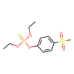 Phosphorothioic acid, O,O-diethyl O-(p-methylsulfonyl)phenyl ester