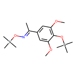 Acetophenone, 4-hydroxy-3,5-dimethoxy, oxime, bis-TMS