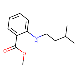 Benzoic acid, 2-(3-methylbutyl)amino-, methyl ester
