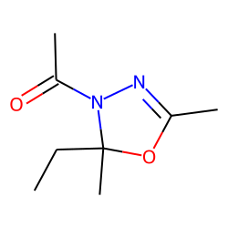 5-Ethyl-2,5-dimethyl-4-acetyl-1,3,4-oxadiazoline