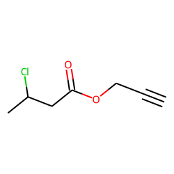 Butanoic acid, 3-chloro, 2-propynyl ester