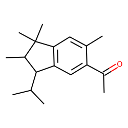 Ethanone, 1-[2,3-dihydro-1,1,2,6-tetramethyl-3-(1-methylethyl)-1H-inden-5-yl]-