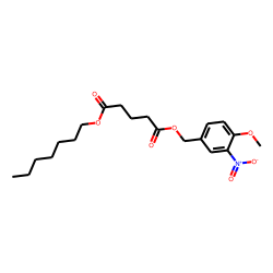 Glutaric acid, heptyl 3-nitro-4-methoxybenzyl ester