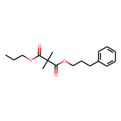Dimethylmalonic acid, 3-phenylpropyl propyl ester