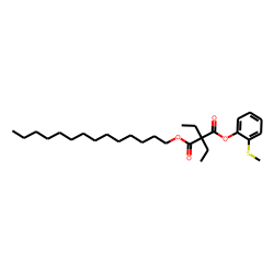 Diethylmalonic acid, 2-methylthiophenyl tetradecyl ester