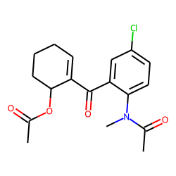 Tetrazepam M (hydroxy-), isomer 1, hydrolysis, acetylated