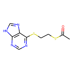 9H-purine, 6-[(2-mercaptoethyl)thio]-, s-acetate