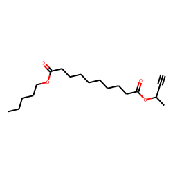 Sebacic acid, but-3-yn-2-yl pentyl ester