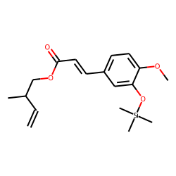 2-Nethyl-3-butenyl (Z)-isoferulate, TMS