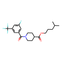Isonipecotic acid, N-(3-fluoro-5-trifluoromethylbenzoyl)-, isohexyl ester