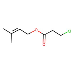 3-Chloropropionic acid, 3-methylbut-2-enyl ester