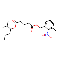 Glutaric acid, 2-methylhex-3-yl 3-methyl-2-nitrobenzyl ester
