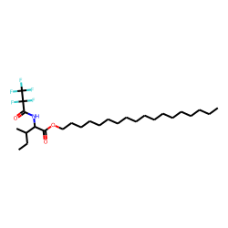 l-Isoleucine, n-pentafluoropropionyl-, octadecyl ester