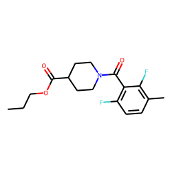 Isonipecotic acid, N-(2,6-difluoro-3-methylbenzoyl)-, propyl ester