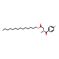 Sarcosine, N-(4-fluorobenzoyl)-, tetradecyl ester