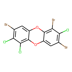 Dibenzodioxin, 3,8-dibromo-, 1,2,6,7-tetrachloro-
