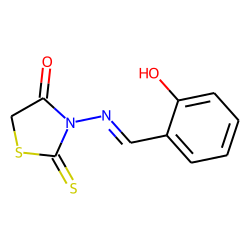 Rhodanine, 3-salicylideneamino-
