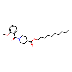 Isonipecotic acid, N-(2-methoxybenzoyl)-, decyl ester