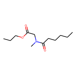 Sarcosine, n-hexanoyl-, propyl ester