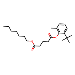Glutaric acid, heptyl 2-tert-butyl-6-methylphenyl ester