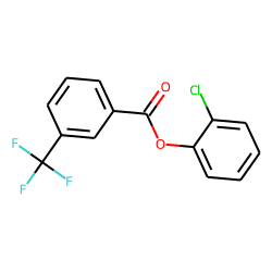 3-Trifluoromethylbenzoic acid, 2-chlorophenyl ester